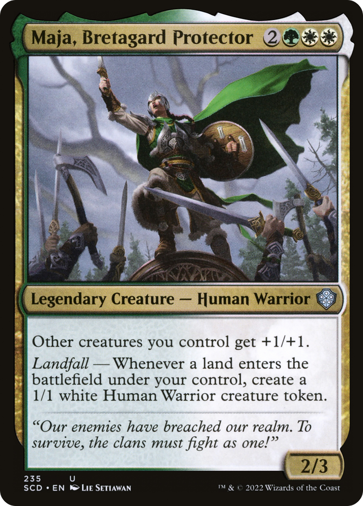 Maja, Bretagard Protector [Starter Commander Decks] | North Game Den