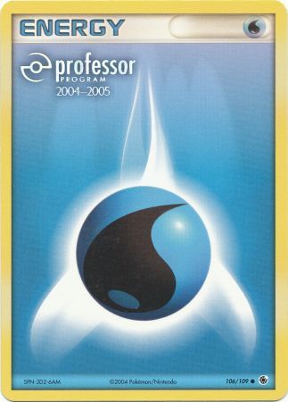 Water Energy (106/109) (2004 2005) [Professor Program Promos] | North Game Den