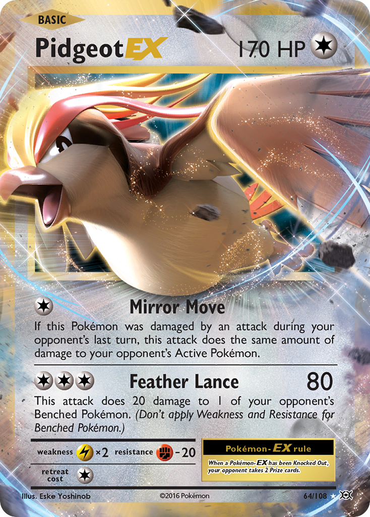 Pidgeot EX (64/108) [XY: Evolutions] | North Game Den