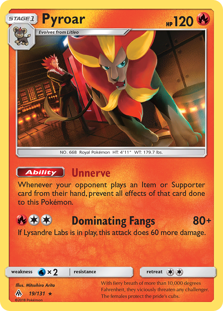 Pyroar (19/131) [Sun & Moon: Forbidden Light] | North Game Den