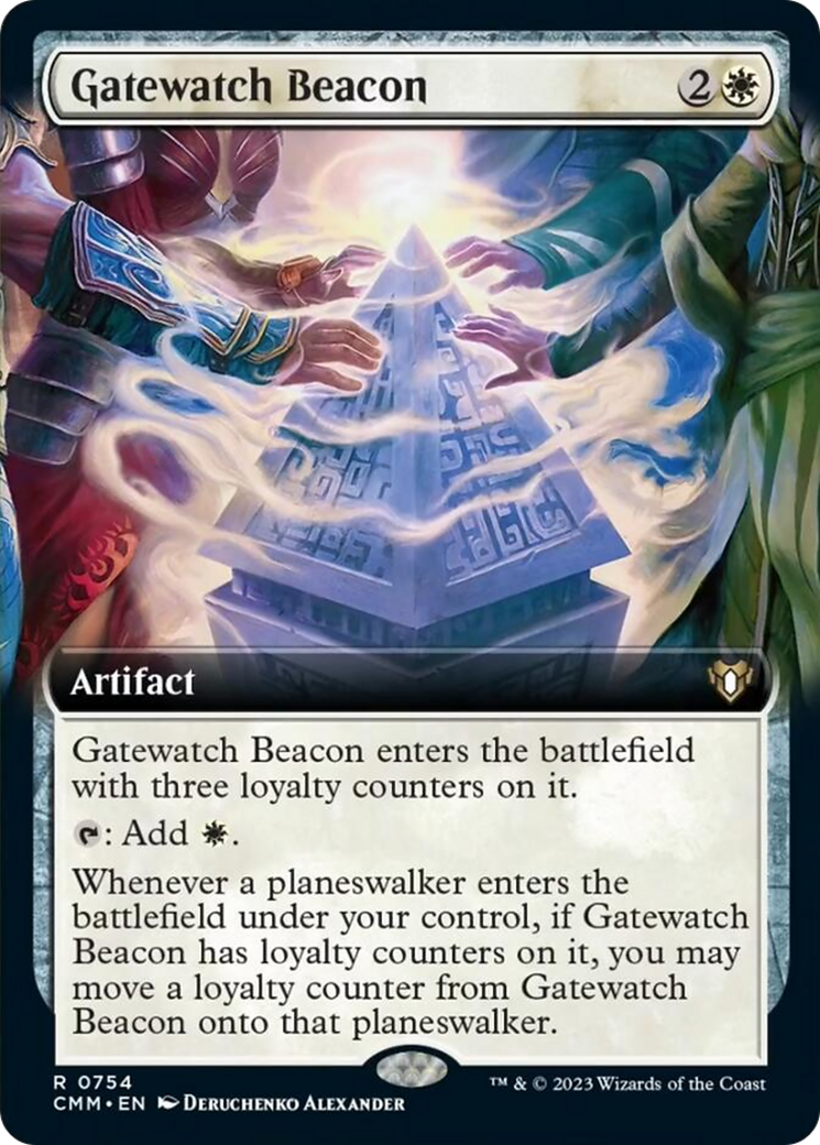 Gatewatch Beacon (Extended Art) [Commander Masters] | North Game Den