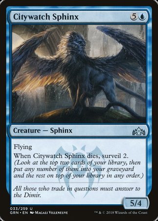 Citywatch Sphinx [Guilds of Ravnica] | North Game Den