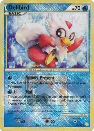 Delibird (39/123) (League Promo) [HeartGold & SoulSilver: Base Set] | North Game Den