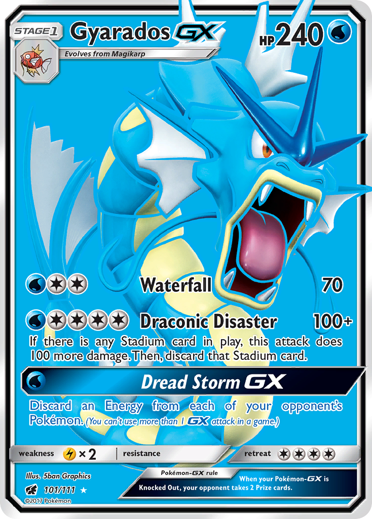 Gyarados GX (101/111) [Sun & Moon: Crimson Invasion] | North Game Den