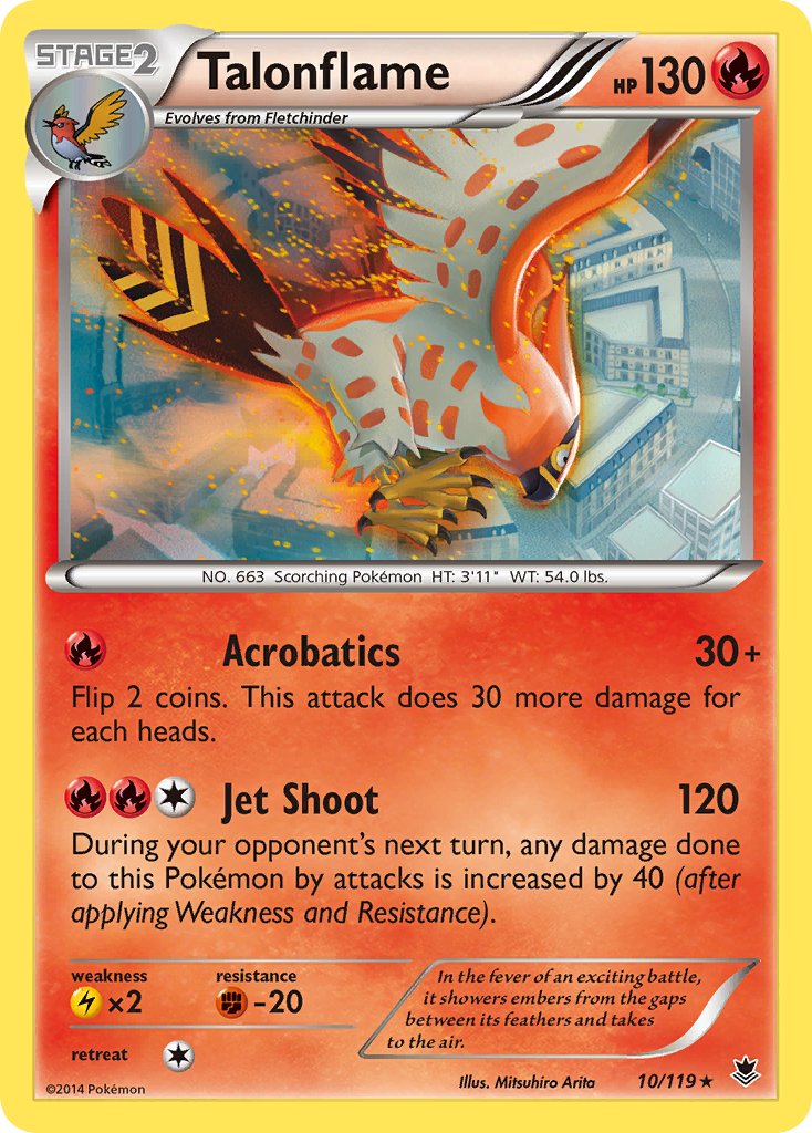 Talonflame (10/119) (Theme Deck Exclusive) [XY: Phantom Forces] | North Game Den