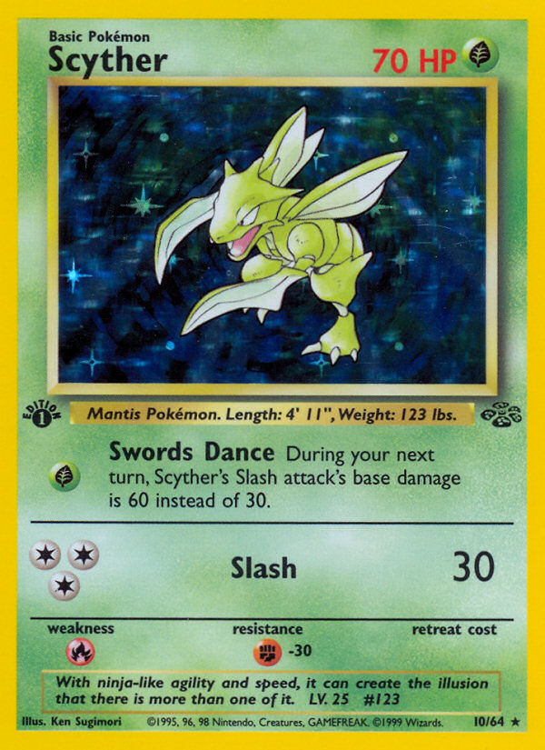 Scyther (10/64) [Jungle 1st Edition] | North Game Den