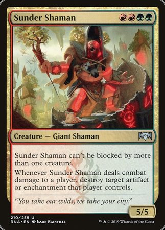 Sunder Shaman [Ravnica Allegiance] | North Game Den