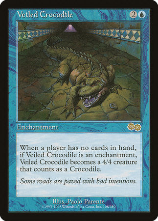 Veiled Crocodile [Urza's Saga] | North Game Den