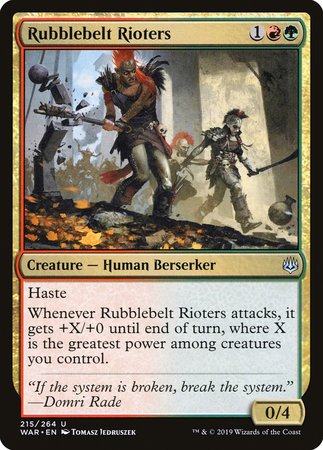 Rubblebelt Rioters [War of the Spark] | North Game Den