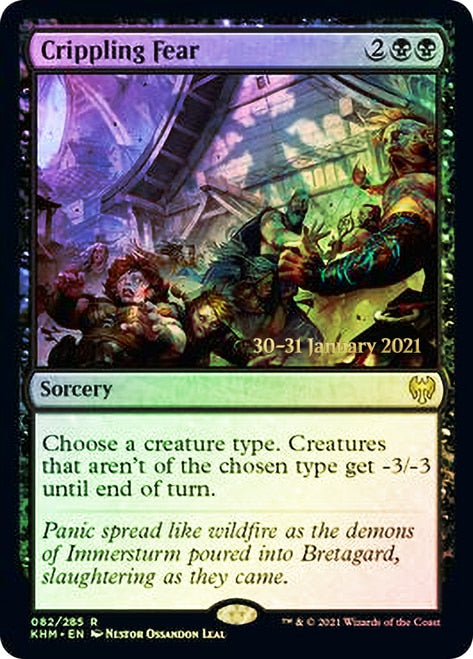 Crippling Fear  [Kaldheim Prerelease Promos] | North Game Den