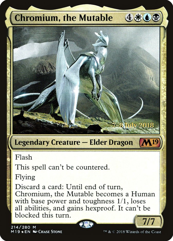 Chromium, the Mutable  [Core Set 2019 Prerelease Promos] | North Game Den