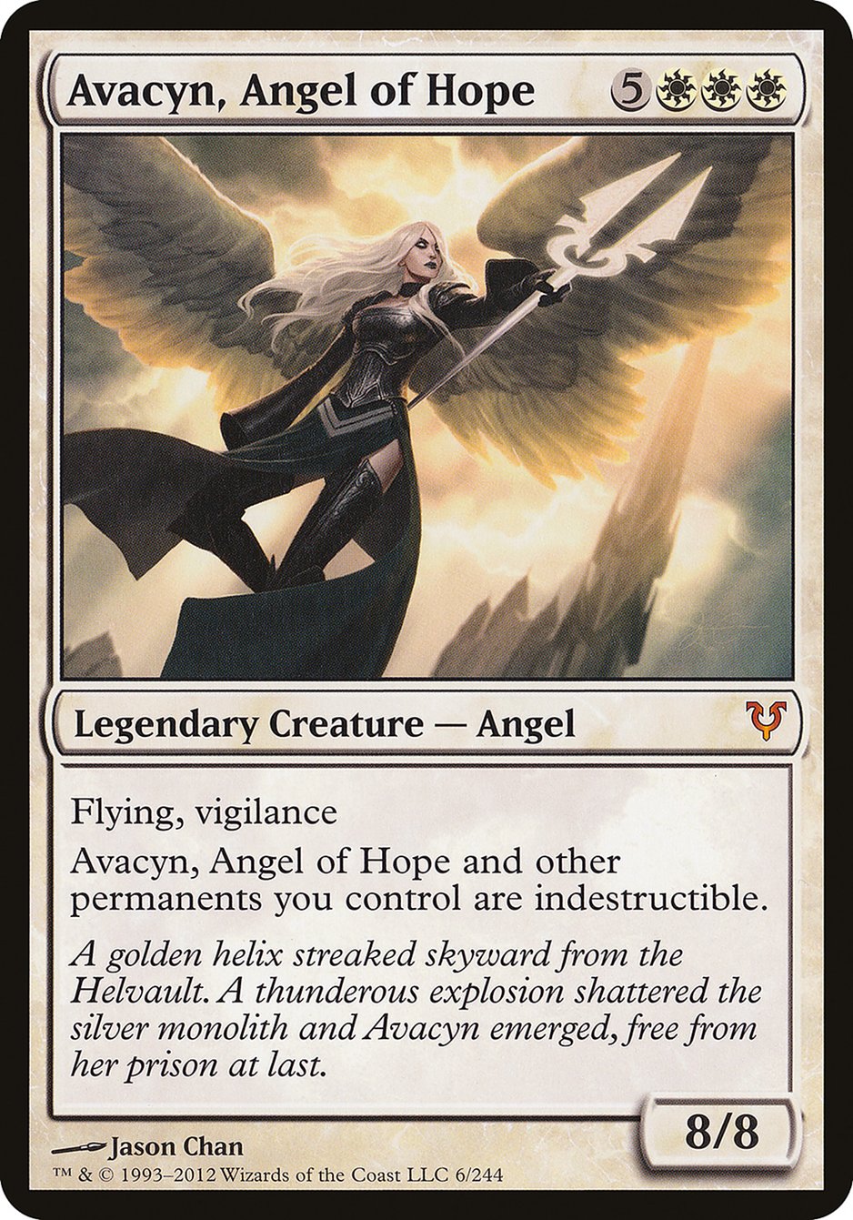 Avacyn, Angel of Hope (Oversized) [Open the Helvault] | North Game Den