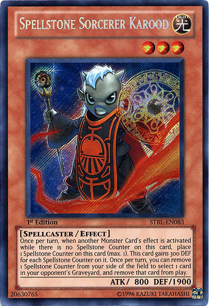 Spellstone Sorcerer Karood [STBL-EN083] Secret Rare | North Game Den