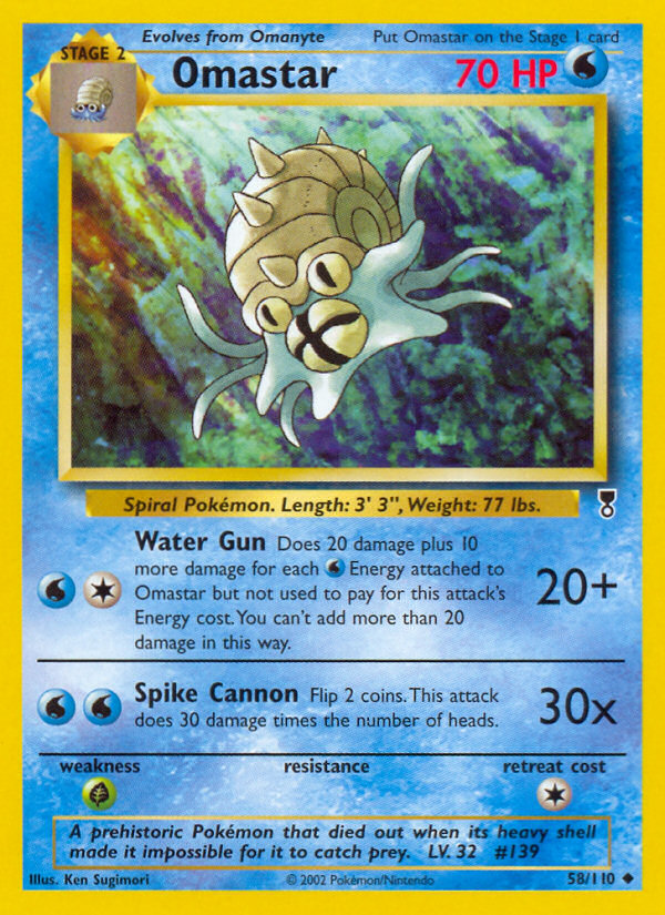 Omastar (58/110) [Legendary Collection] | North Game Den