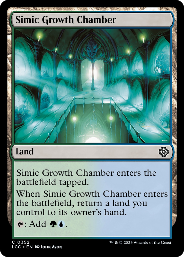 Simic Growth Chamber [The Lost Caverns of Ixalan Commander] | North Game Den