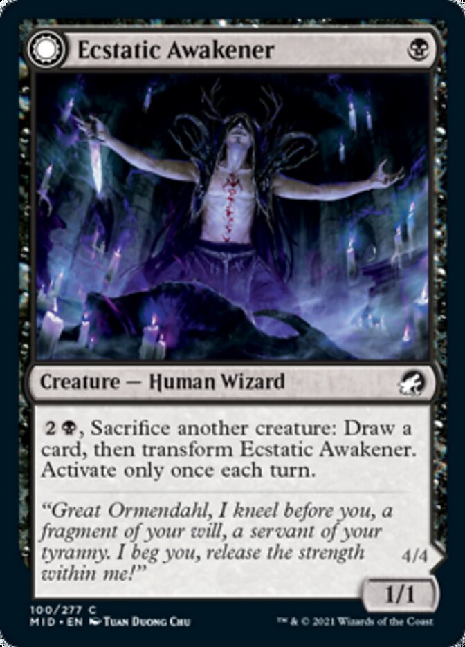 Ecstatic Awakener // Awoken Demon [Innistrad: Midnight Hunt] | North Game Den