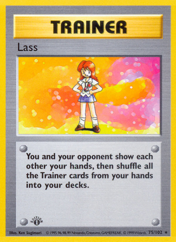 Lass (75/102) (Shadowless) [Base Set 1st Edition] | North Game Den