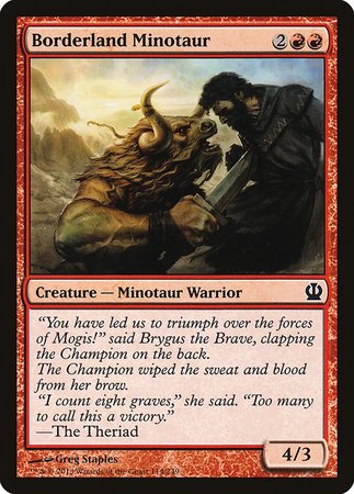 Borderland Minotaur [Theros] | North Game Den