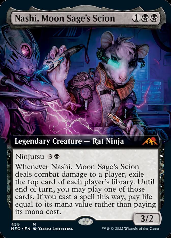 Nashi, Moon Sage's Scion (Extended Art) [Kamigawa: Neon Dynasty] | North Game Den