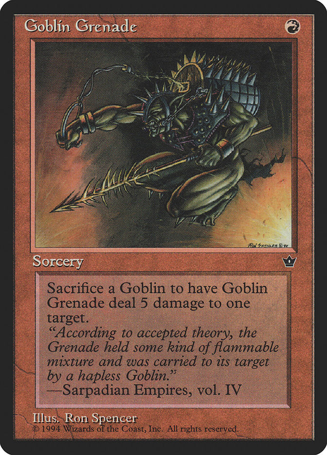 Goblin Grenade (Ron Spencer) [Fallen Empires] | North Game Den