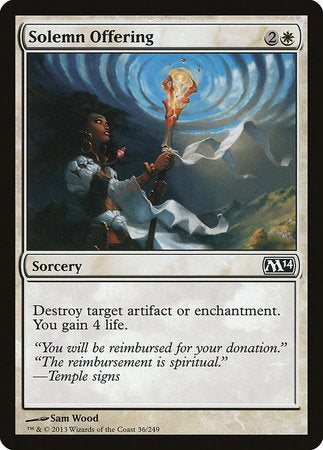 Solemn Offering [Magic 2014] | North Game Den