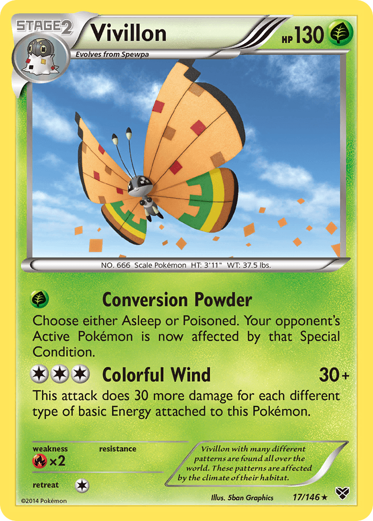 Vivillon (17/146) (High Plains Form/Orange Wings) [XY: Base Set] | North Game Den