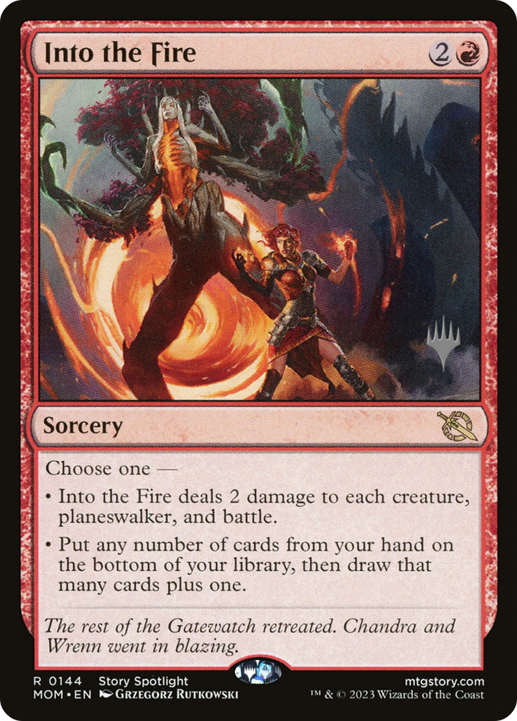 Into the Fire (Promo Pack) [March of the Machine Promos] | North Game Den