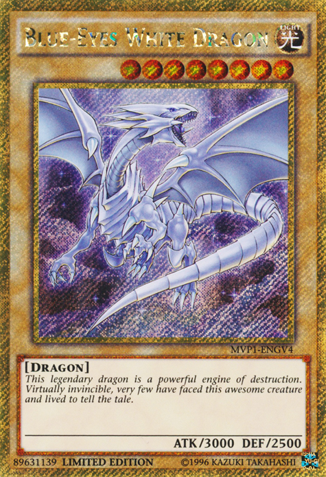 Blue-Eyes White Dragon [MVP1-ENGV4] Gold Secret Rare | North Game Den