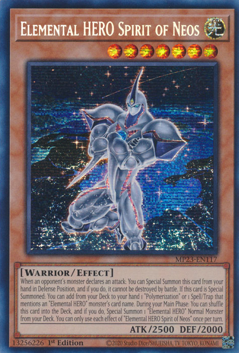 Elemental HERO Spirit of Neos [MP23-EN117] Prismatic Secret Rare | North Game Den