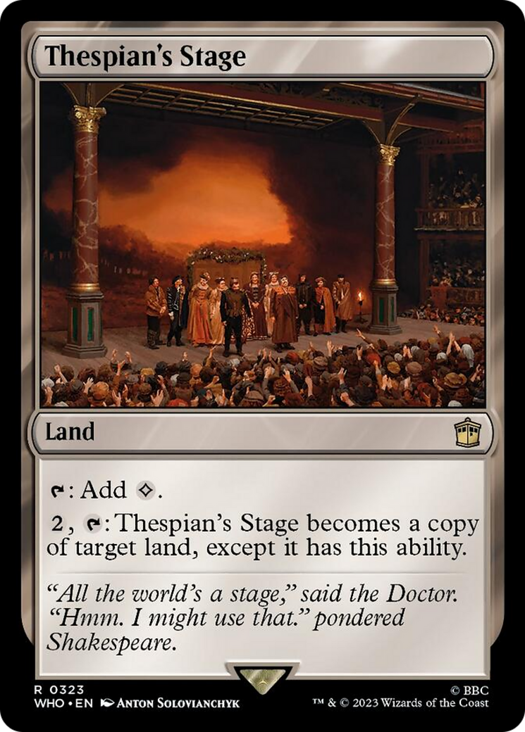Thespian's Stage [Doctor Who] | North Game Den