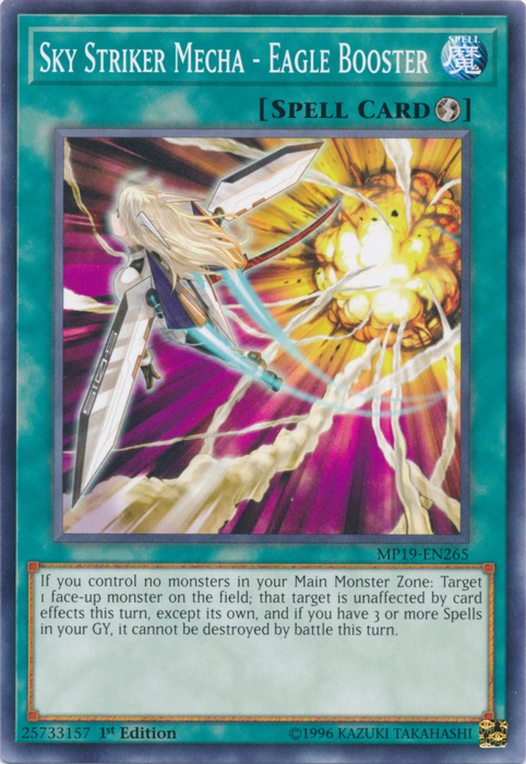 Sky Striker Mecha - Eagle Booster [MP19-EN265] Common | North Game Den
