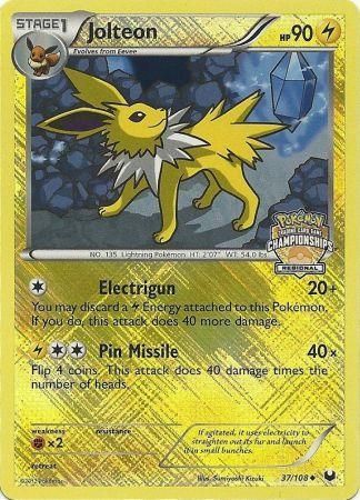 Jolteon (37/108) (Regional Championship) [League & Championship Cards] | North Game Den