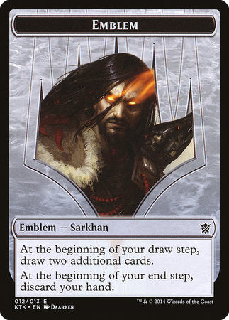 Emblem - Sarkhan, the Dragonspeaker [Khans of Tarkir Tokens] | North Game Den
