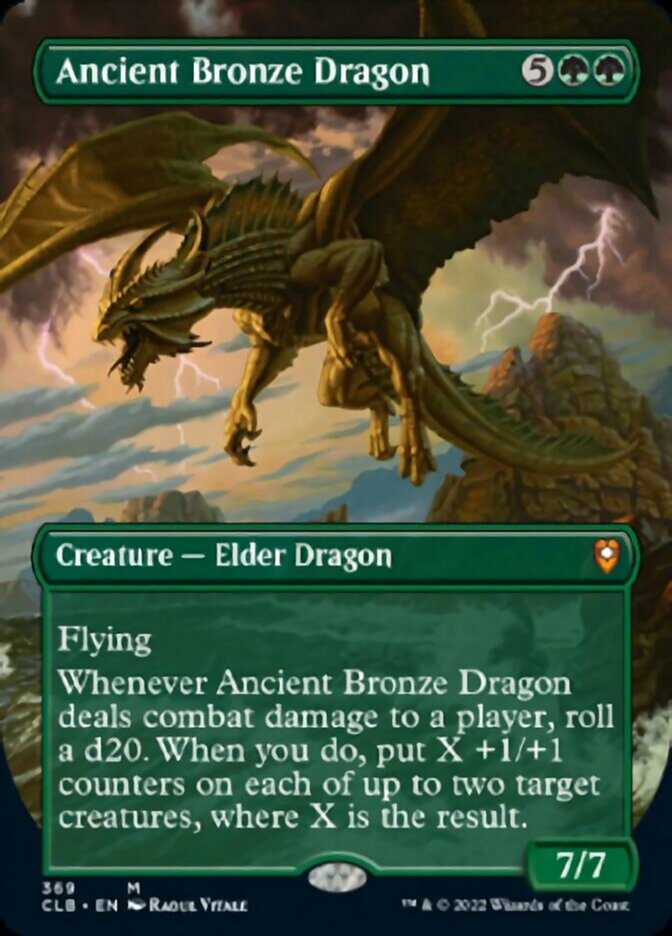 Ancient Bronze Dragon (Borderless Alternate Art) [Commander Legends: Battle for Baldur's Gate] | North Game Den