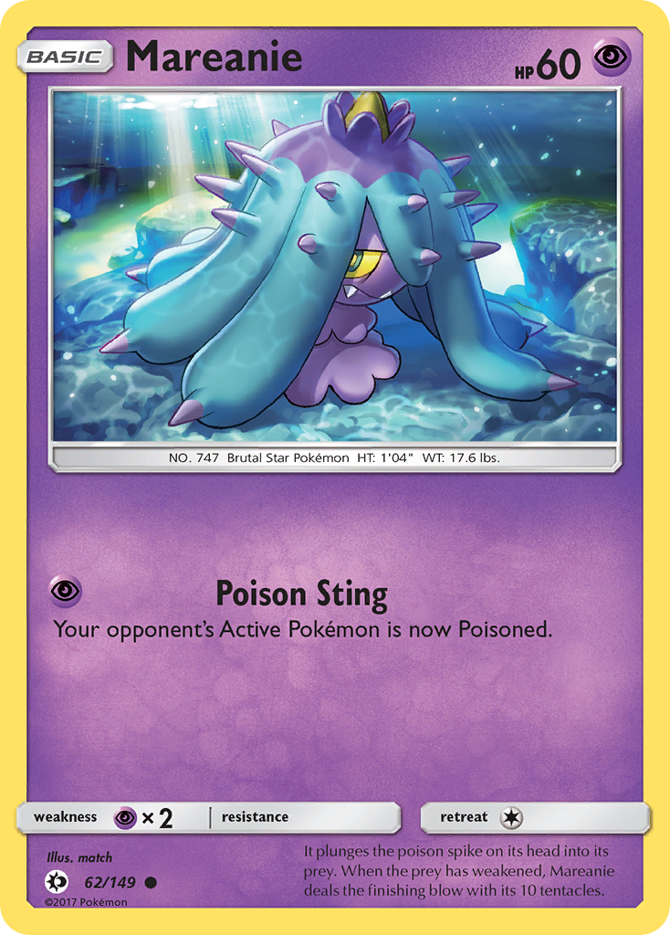 Mareanie (62/149) [Sun & Moon: Base Set] | North Game Den