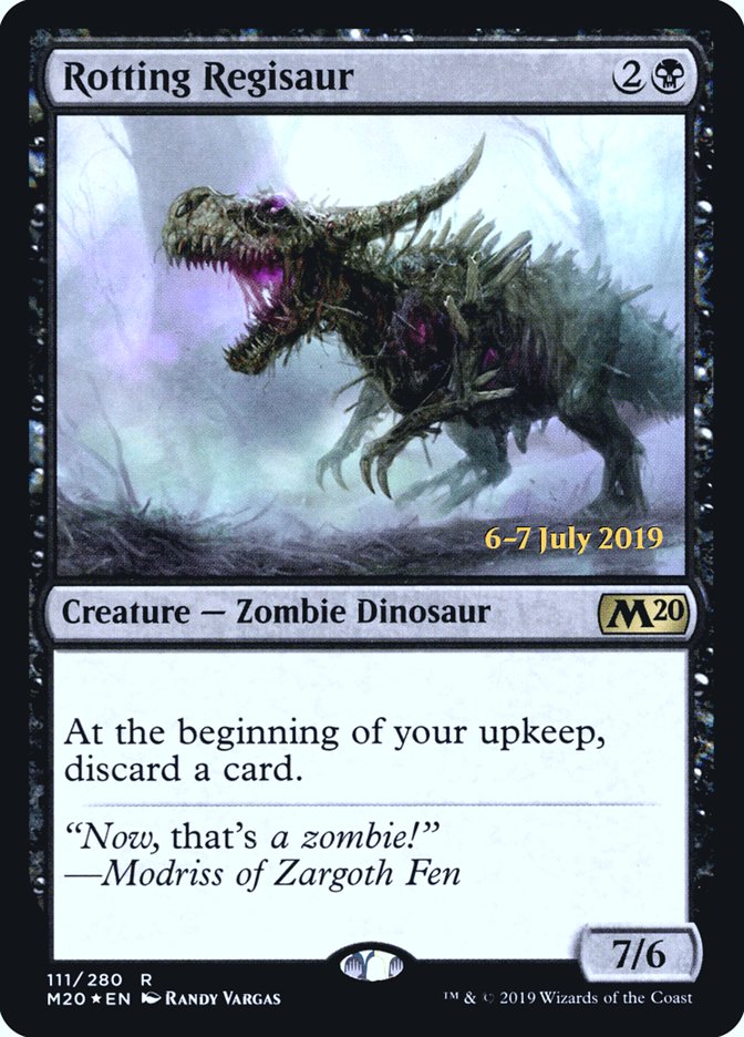 Rotting Regisaur  [Core Set 2020 Prerelease Promos] | North Game Den