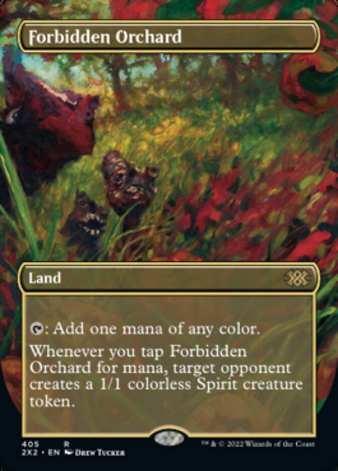 Forbidden Orchard (Borderless Alternate Art) [Double Masters 2022] | North Game Den