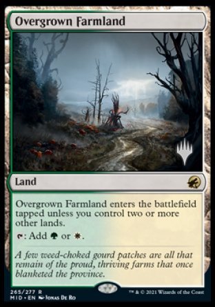 Overgrown Farmland (Promo Pack) [Innistrad: Midnight Hunt Promos] | North Game Den