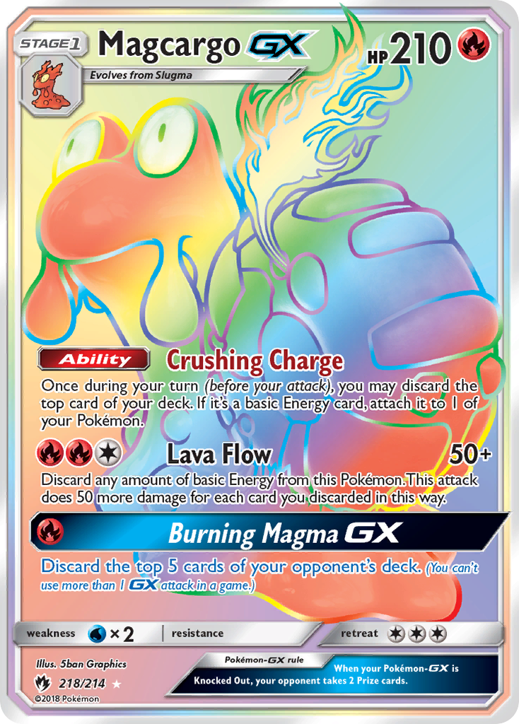 Magcargo GX (218/214) [Sun & Moon: Lost Thunder] | North Game Den