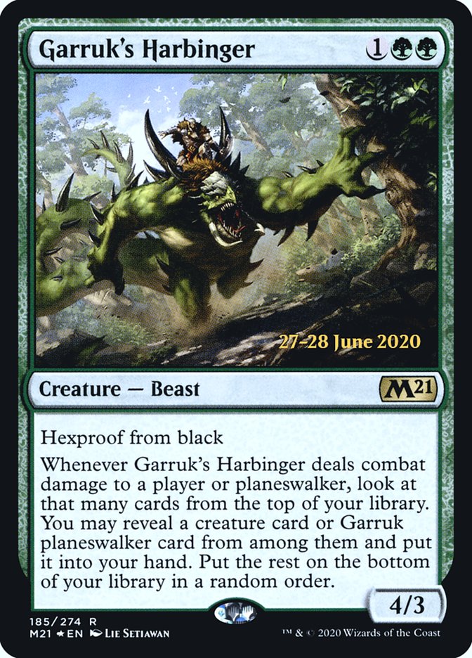 Garruk's Harbinger  [Core Set 2021 Prerelease Promos] | North Game Den