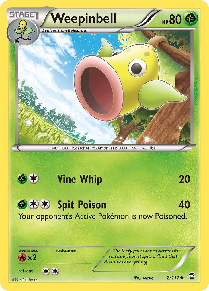 Weepinbell (2/111) [XY: Furious Fists] | North Game Den