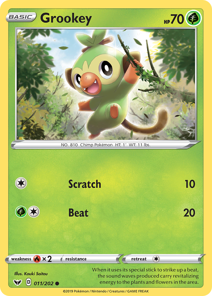 Grookey (011/202) [Sword & Shield: Base Set] | North Game Den