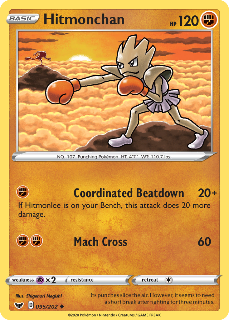 Hitmonchan (095/202) [Sword & Shield: Base Set] | North Game Den