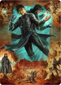 Jace, Mirror Mage 2 Art Card [Zendikar Rising Art Series] | North Game Den