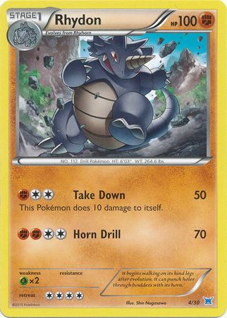 Rhydon (4/30) [XY: Trainer Kit 2 - Latios] | North Game Den