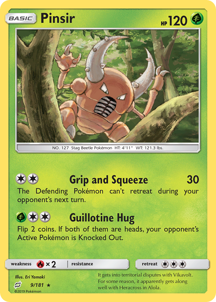 Pinsir (9/181) [Sun & Moon: Team Up] | North Game Den