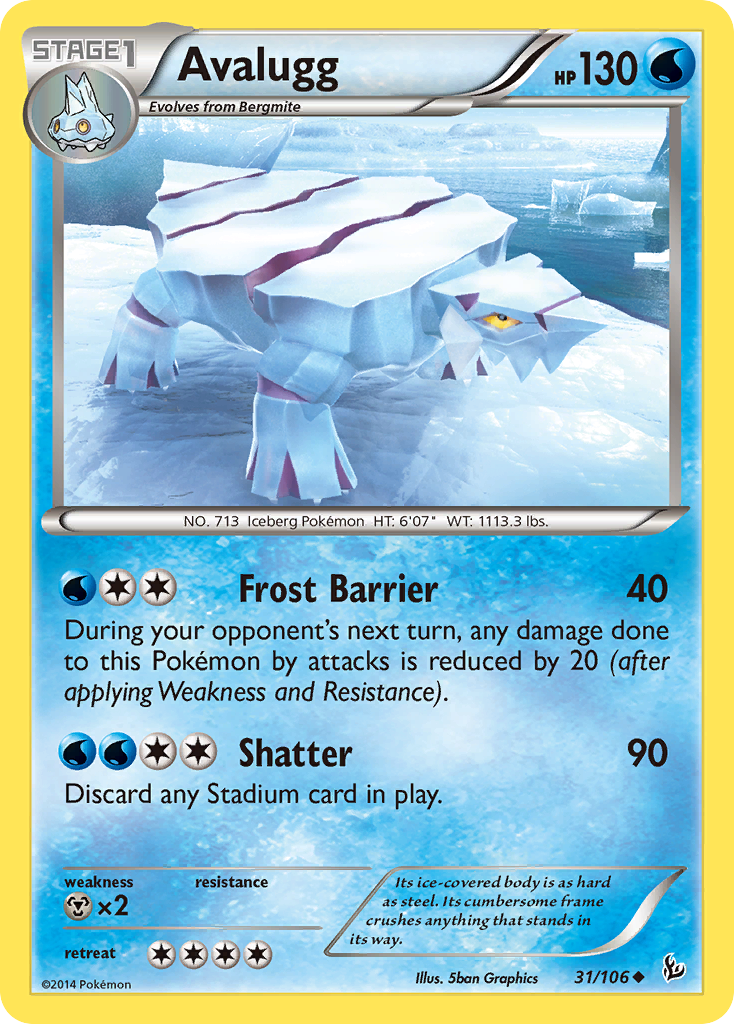 Avalugg (31/106) [XY: Flashfire] | North Game Den