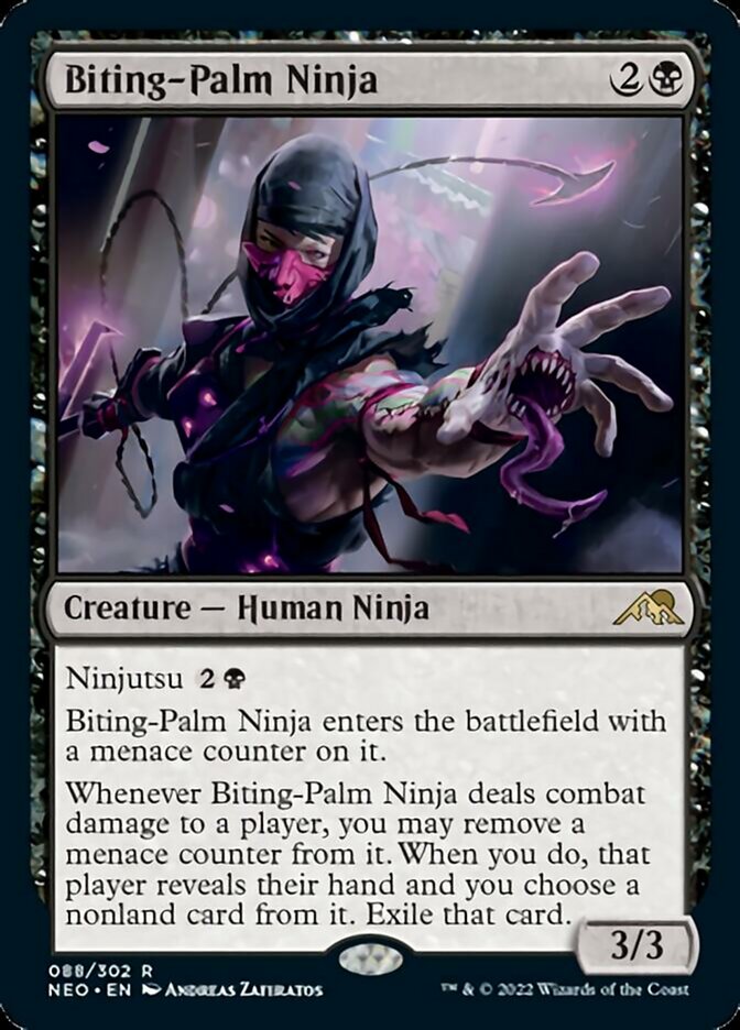 Biting-Palm Ninja [Kamigawa: Neon Dynasty] | North Game Den
