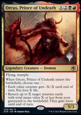 Orcus, Prince of Undeath (Promo Pack) [Dungeons & Dragons: Adventures in the Forgotten Realms Promos] | North Game Den