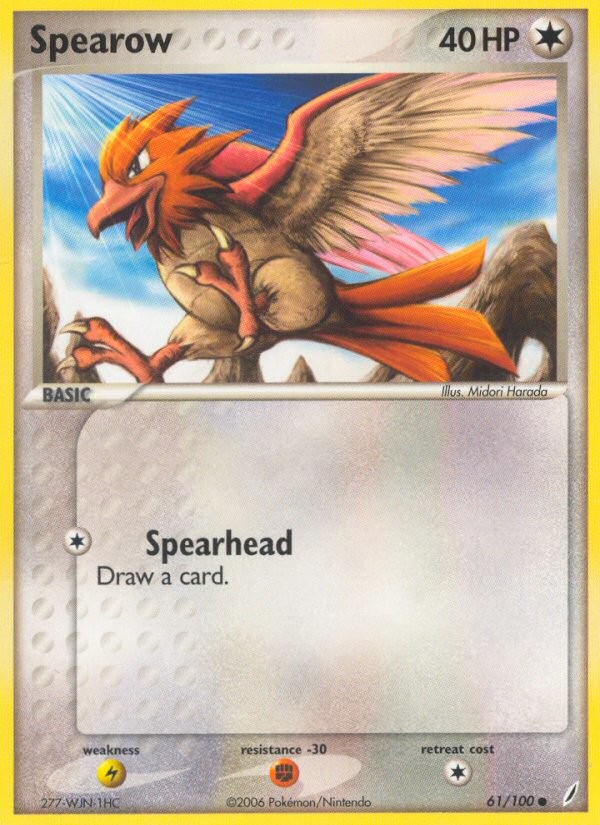 Spearow (61/100) [EX: Crystal Guardians] | North Game Den